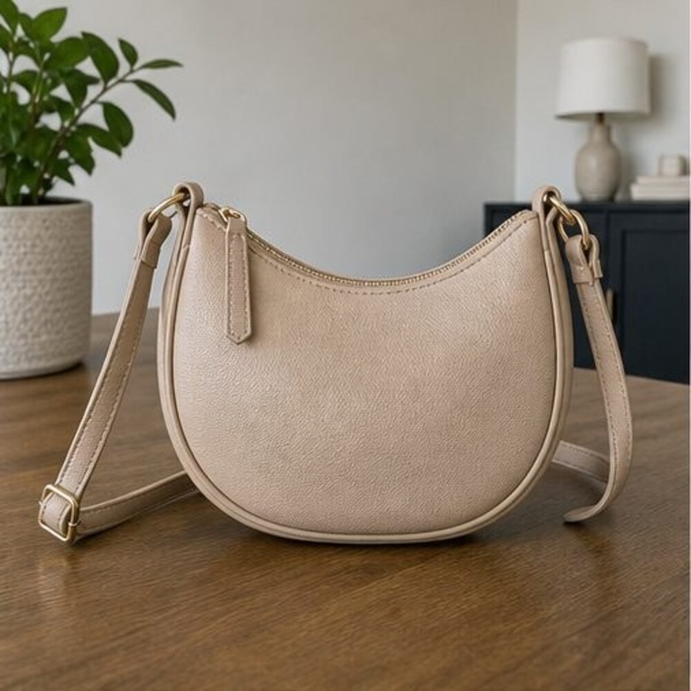 Slate Suede Crossbody Bag